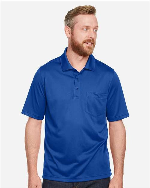 Harriton Men's Advantage Snag Protection Plus IL Pocket Polo-3