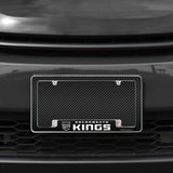 Rico Industries NBA  Sacramento Kings Black 12" x 6" Chrome License Plate Frame-1