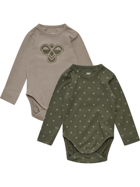 hummel Youth Mini 2-Pack Bodysuit Long Sleeve-1