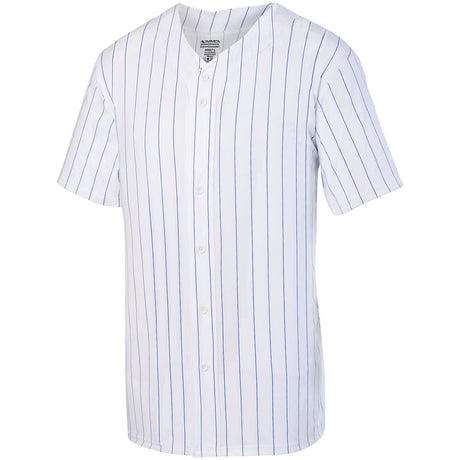 Augusta Adult Pinstripe Full-Button Baseball Jersey Augusta