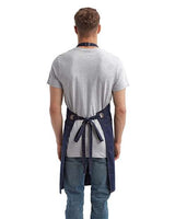 Artisan Collection by Reprime Barley Contrast Stitch Recycled Bib Apron-3