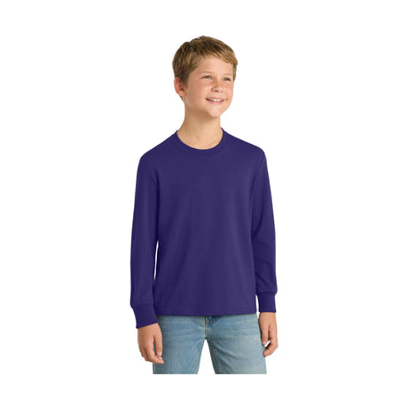 Port & Co Youth   Long Sleeve Core Cotton Tee