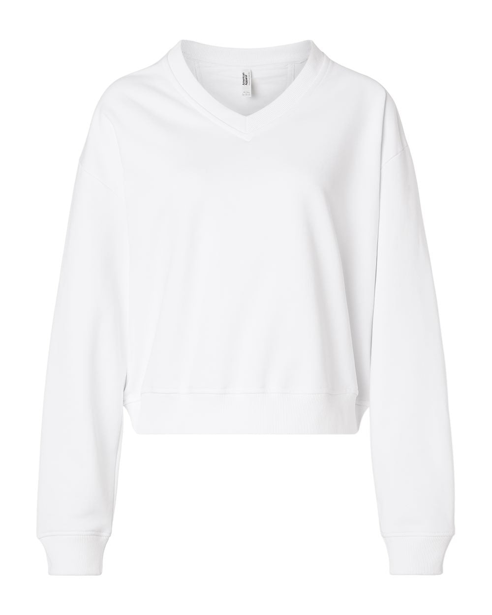 American Apparel Women's French Terry V-Neck Sweatshirt