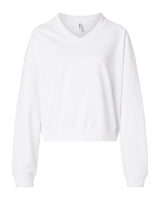 American Apparel Women's French Terry V-Neck Sweatshirt