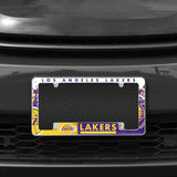 Rico Industries NBA  Los Angeles Lakers Primary 12" x 6" Chrome License Plate Frame-1