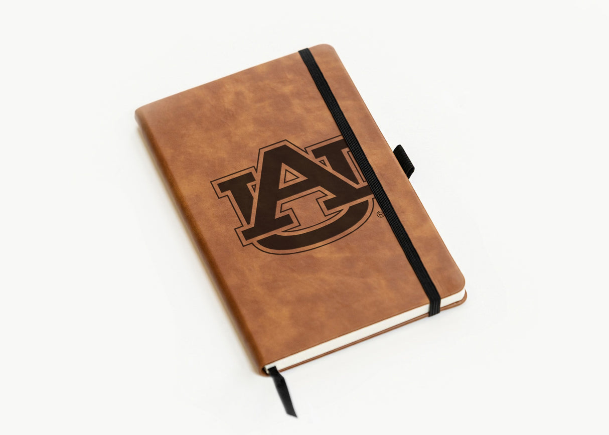 Rico Industries NCAA Auburn Tigers Brown - Primary Laser Engraved Small Notepad-2