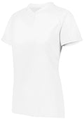 Augusta Ladies Attain Wicking Two-Button Softball Jersey Softball Jerseys Adult