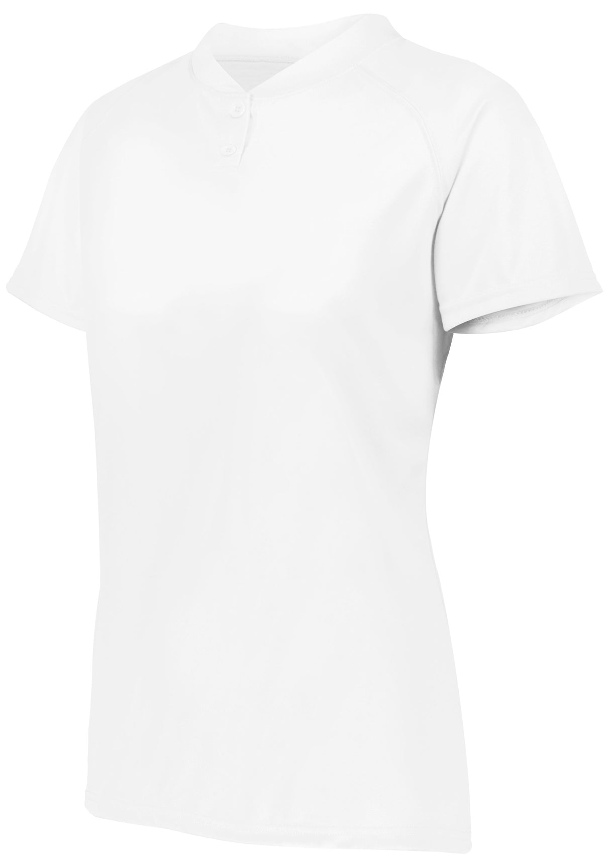 Augusta Ladies Attain Wicking Two-Button Softball Jersey Softball Jerseys Adult