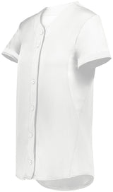 Augusta Ladies Cutter+ Full Button Softball Jersey Augusta