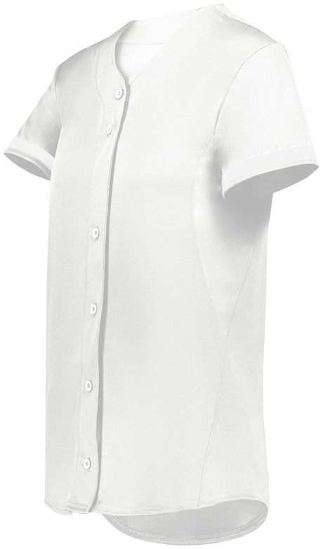 Augusta Ladies Cutter+ Full Button Softball Jersey Augusta