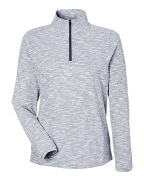 North End Women's Eclipse Jacquard Quarter-Zip Pullover-1