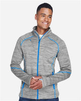 North End Men's Flux Mélange Bonded Fleece Jacket-3