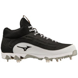 Mizuno Men's 9-Spike Ambition 3 Mid Metal Baseball Cleats-3