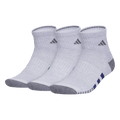 adidas Men's Cushioned 3.0 Color 3-Pack Quarter Sock Unisex Accessories Socks