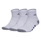 adidas Men's Cushioned 3.0 Color 3-Pack Quarter Sock Unisex Accessories Socks