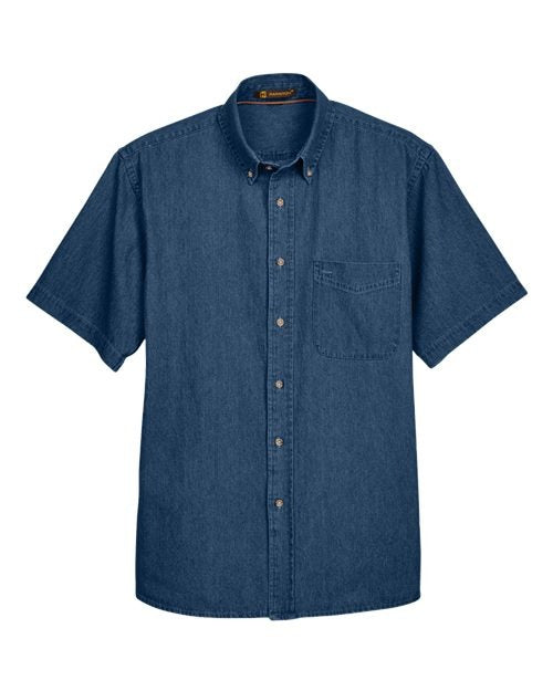 Harriton Men's Denim Shirt-1