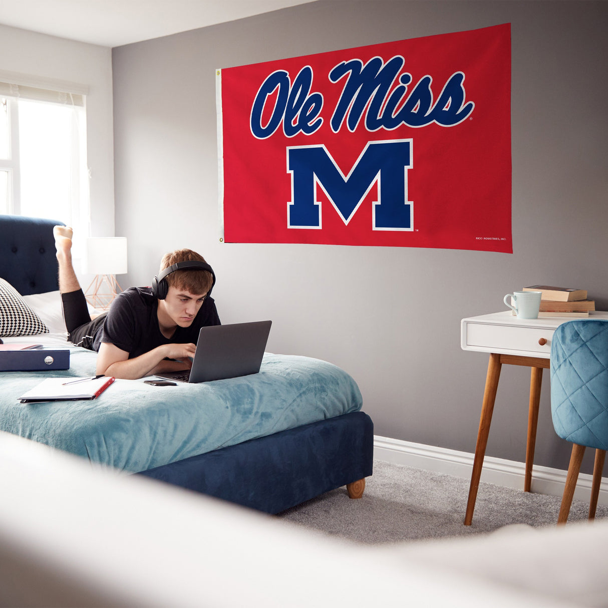 Rico Industries NCAA University of Mississippi - Ole Miss Standard 3' x 5' Banner Flag-3