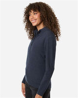 Devon & Jones Women's Hartland Textured Quarter Zip Sweater-4