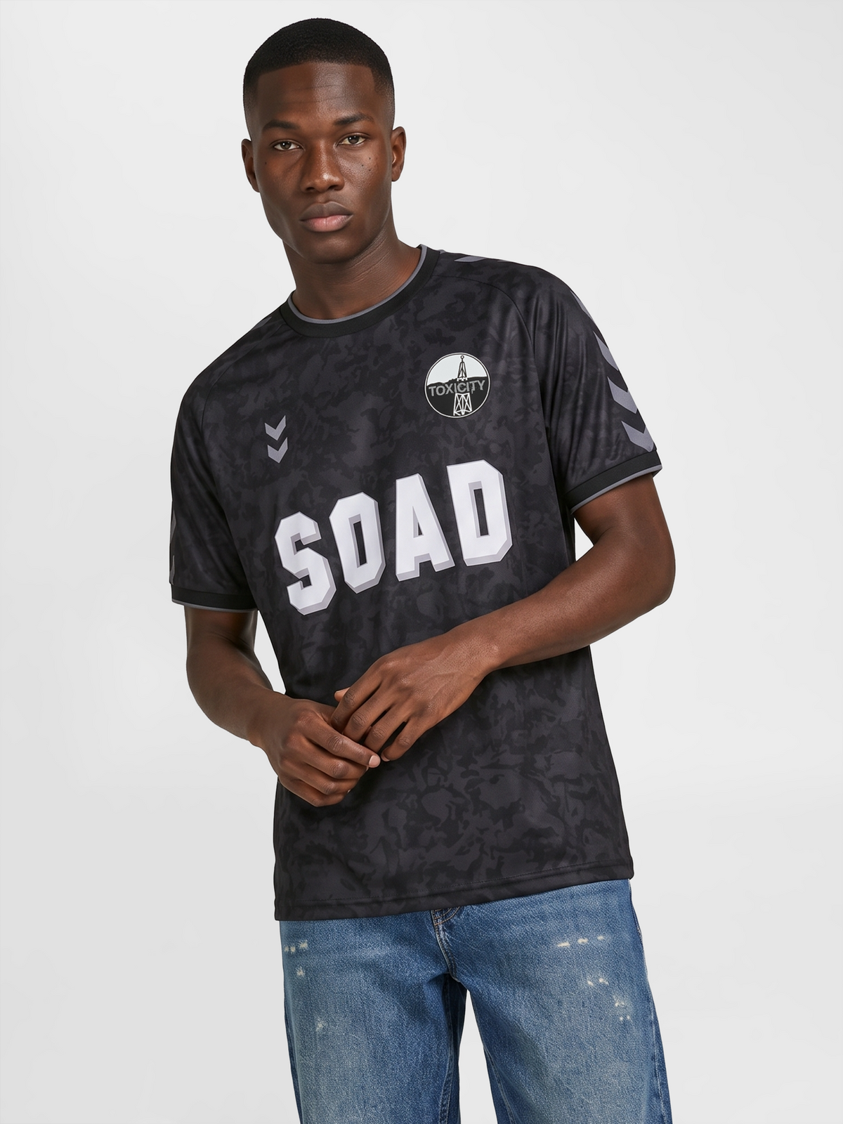 hummel Unisex Soad Tour 26 Camo Short Sleeve Jersey-6