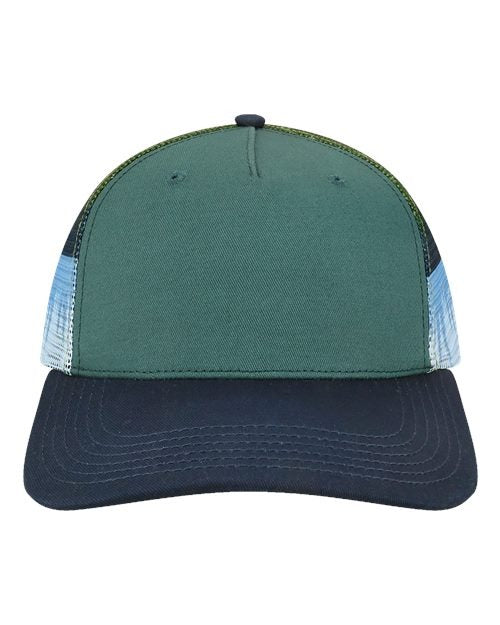 LOCALE Plain Front Five-Panel Trucker Cap-1