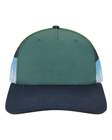 LOCALE Plain Front Five-Panel Trucker Cap-1