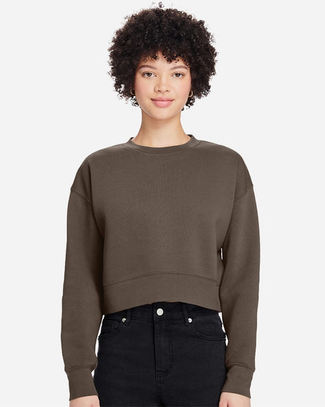Lane Seven Women's Relaxed Cropped Crewneck Sweatshirt