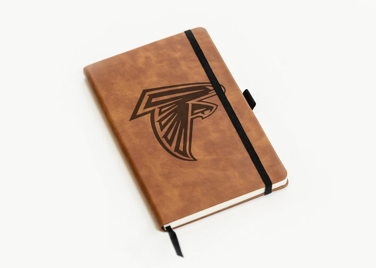 Rico Industries NFL  Atlanta Falcons Brown - Primary Laser Engraved Small Notepad-2