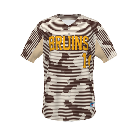 Russell Sublimated Full-Botton Baseball Jersey Team Baseball Jerseys