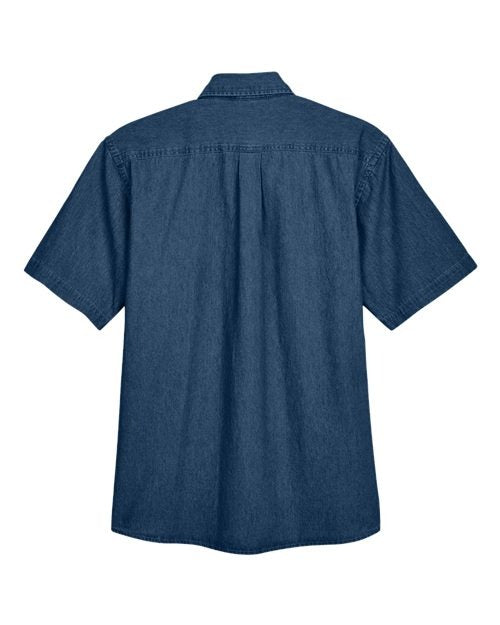 Harriton Men's Denim Shirt-2