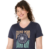 Asics Women's Sunflower Slogan V-Neck-4