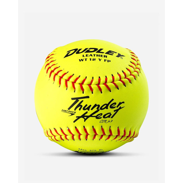 Dudley One Dozen NFHS/KHSAA Thunder Heat Leather Fastpitch Softballs-1