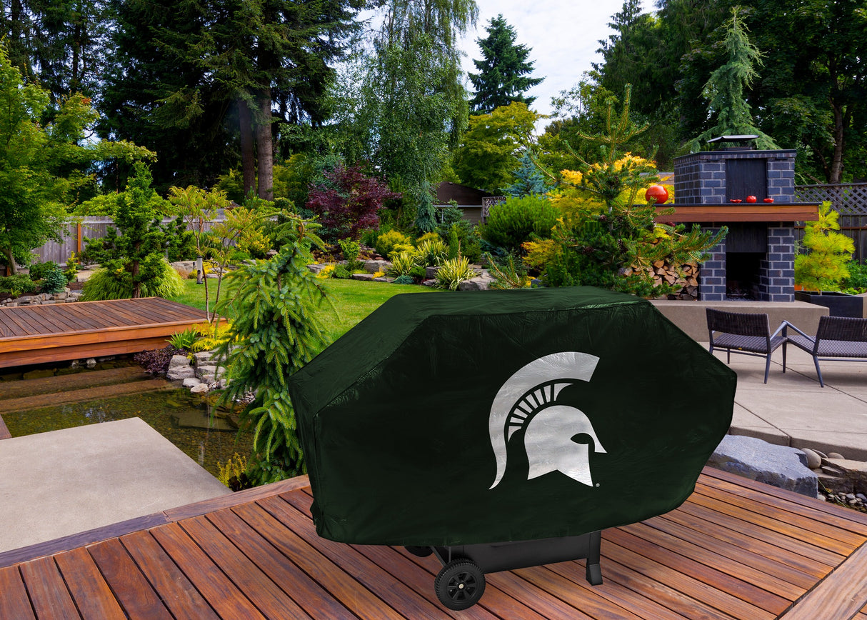 Rico Industries NCAA Michigan State Spartans Green Deluxe Grill Cover-1