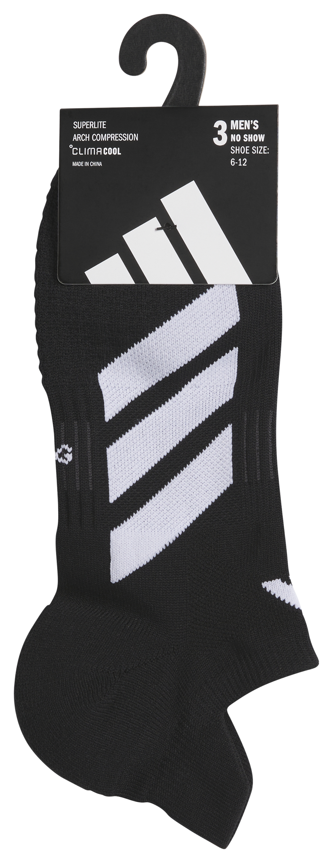 adidas Men's EVO 3-Pack No Show Sock-7