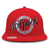 The Game Headwear North Carolina State Oversized Circle Snapback Collection Hat