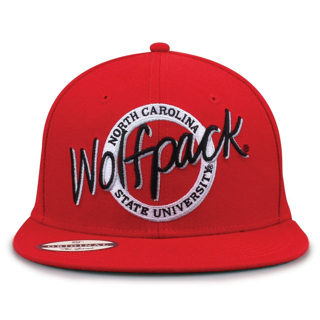 The Game Headwear North Carolina State Oversized Circle Snapback Collection Hat