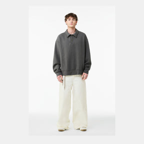 Bella + Canvas Men's   10-Ounce Polo Sweatshirt