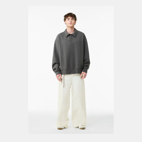 Bella + Canvas Men's   10-Ounce Polo Sweatshirt