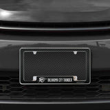 Rico Industries NBA  Oklahoma City Thunder Black 12" x 6" Chrome License Plate Frame-1