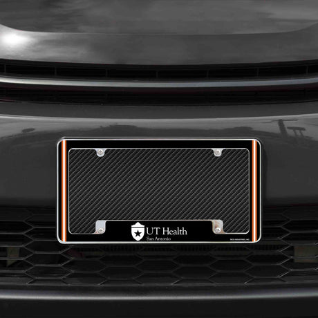 Rico Industries NCAA UT Health Science Center-San Antonio 12" x 6" Chrome License Plate Frame-1