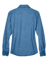 Harriton Women's Denim Shirt-2
