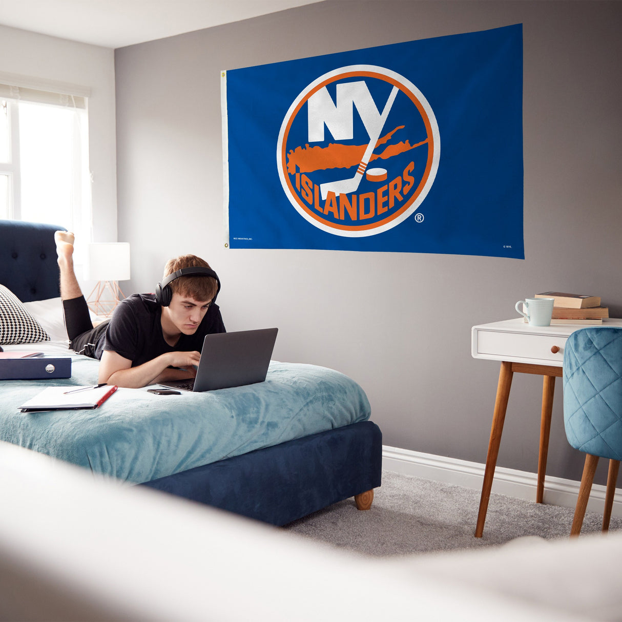 Rico Industries NHL  New York Islanders Standard 3' x 5' Banner Flag-3