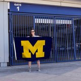 Rico Industries NCAA Michigan Wolverines Navy 3' x 5' Banner Flag-4
