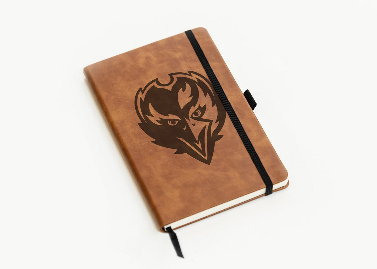 Rico Industries NFL  Baltimore Ravens Brown - Primary Laser Engraved Small Notepad-2