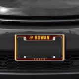 Rico Industries NCAA Rowan Profs 12" x 6" Chrome License Plate Frame-1