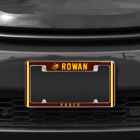Rico Industries NCAA Rowan Profs 12" x 6" Chrome License Plate Frame-1