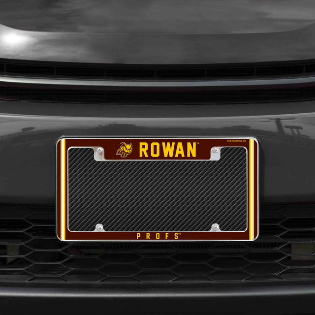Rico Industries NCAA Rowan Profs 12" x 6" Chrome License Plate Frame-1