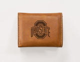 Rico Industries NCAA Ohio State Buckeyes  Laser Engraved Faux Leather Trifold Wallet-1
