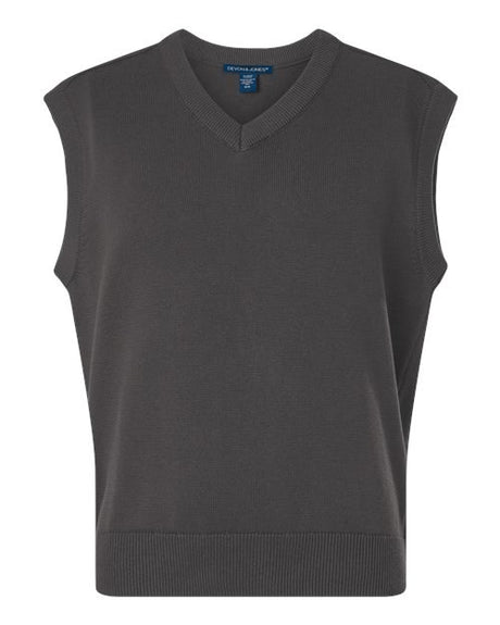 Devon & Jones Men's New Classics V-Neck Sweater Vest-1