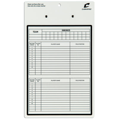 Champro Baseball/Softball Coach's Dry Erase Board With Marker
