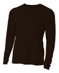 A4 Men's Cooling Performance Long Sleeve Crew Mens Apparel Shirts & Tops